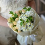 Букет №102 сливочные пионовидные розы