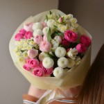 Букет №108 микс пионовидных роз