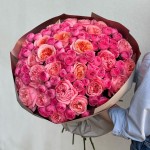 Букет №110 пионовидные розы - 51 шт