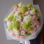 букет 113 белая эустома