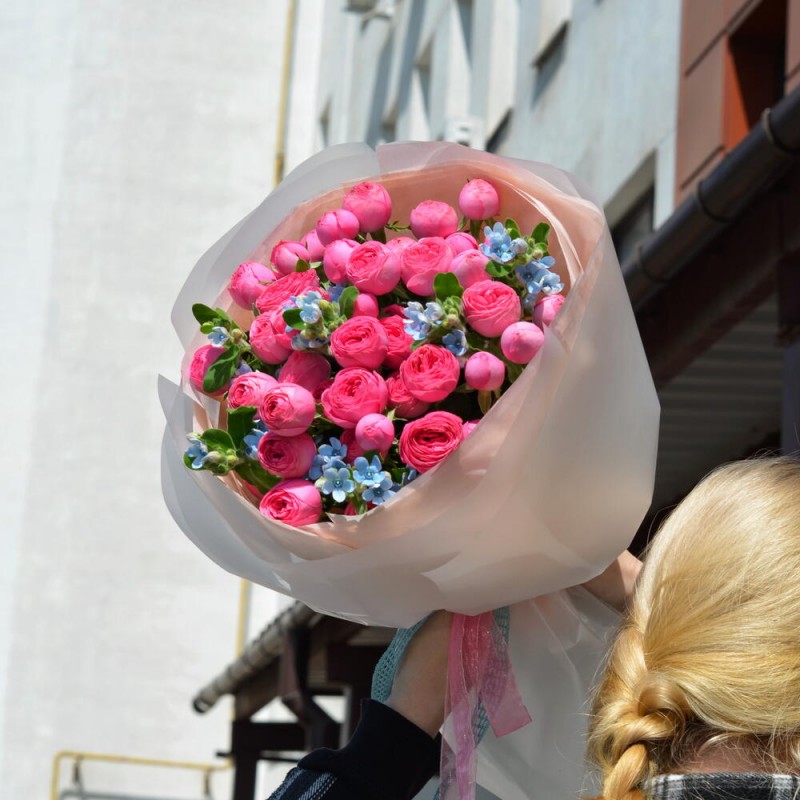 Bouquet No. 135 forget-me-nots and Giselle