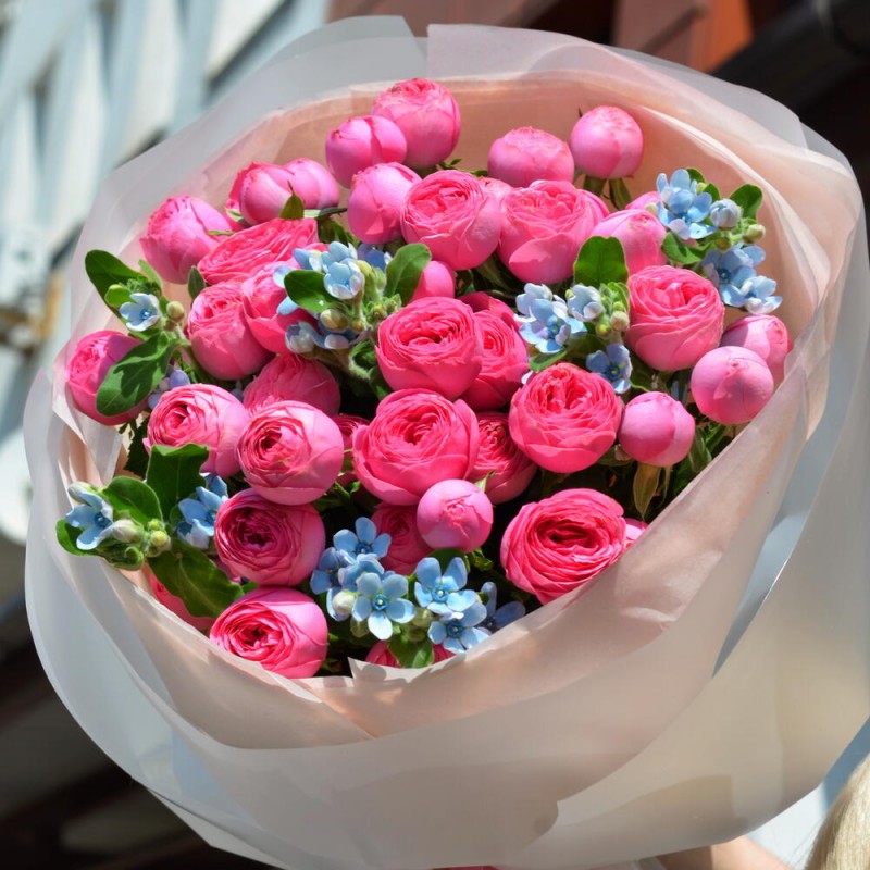 Bouquet No. 135 forget-me-nots and Giselle
