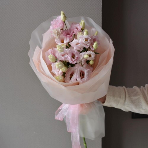 Монобукет «Эустома Пинк» S