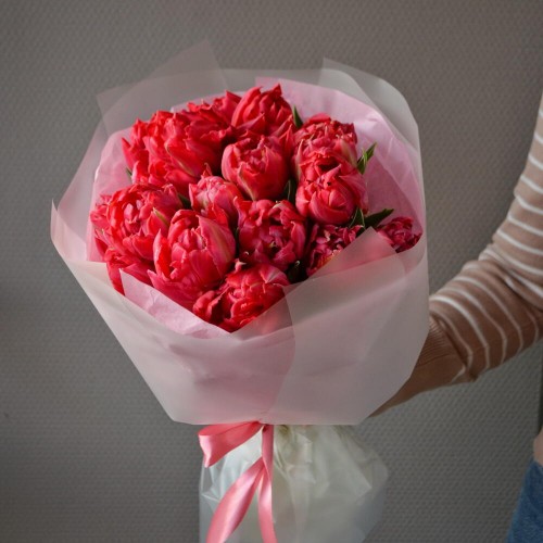 Букет из 15 тюльпанов Flash Point