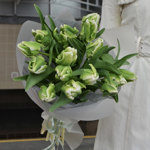 Букет из 15 тюльпанов Super Parrot