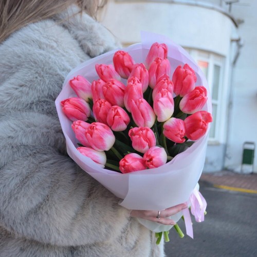 Букет из 25 тюльпанов Super Model