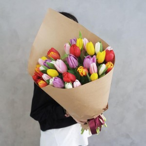 31 разноцветный тюльпан