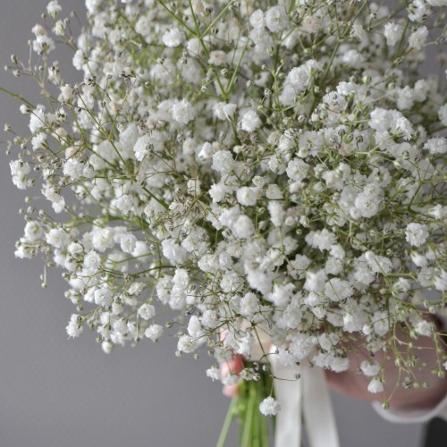 Свадебный букет из гипсофилы