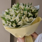 Букет из 15 альстромерий (WHITE)