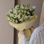 Букет из 15 альстромерий (WHITE)
