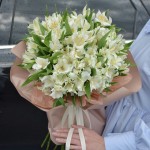 Букет из 21 альстромерии (WHITE)