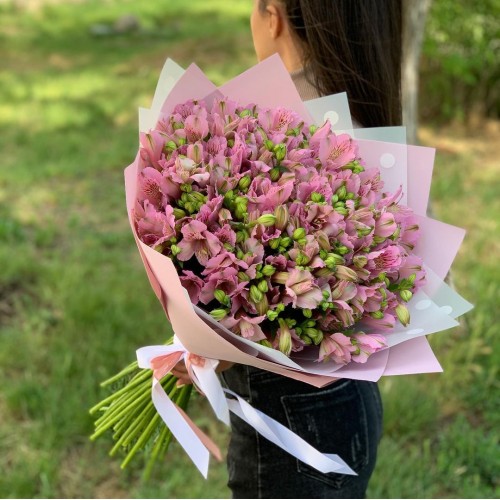 Букет из 51 альстромерии