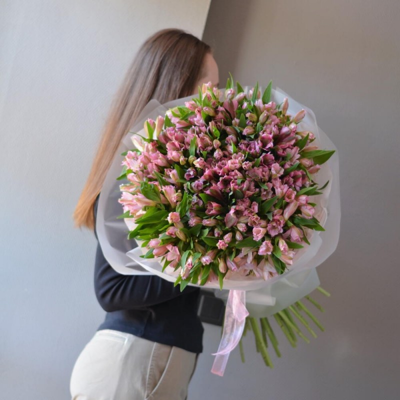 Букет из 51 альстромерии (PINK)
