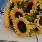 Букет из 15 подсолнухов