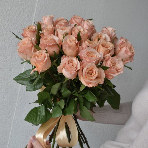 Букет из 21 пионовидной розы Shimmer