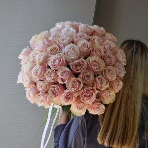 Букет из 51 розы Pink Mondial
