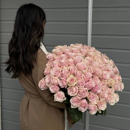 Букет из 101 розы Pink Mondial