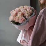 Букет из 15 роз Pink Mondial