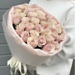 Bouquet of 31 Pink Mondial roses
