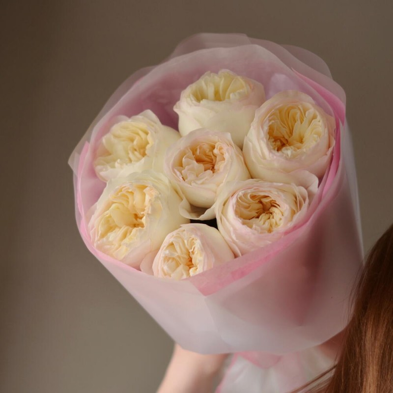 Bouquet of peony roses Aurora, S