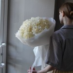 Букет из 11 французских роз белых