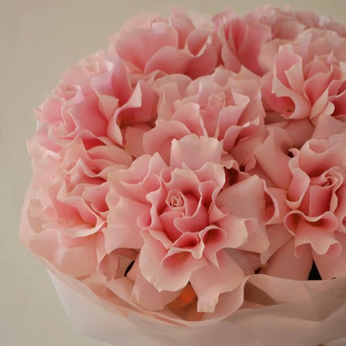 Букет из 11 французских роз розовых