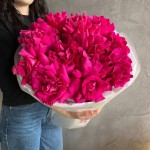 Букет из 11 французских роз малиновых