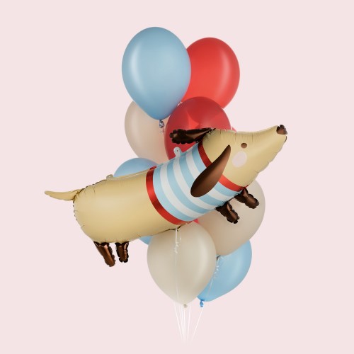 Фольгированная фигура «Таксик в свитере»