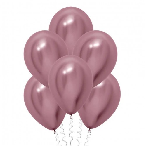 Шар розовый, хром